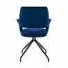 Hadley Dining Room Accent Chair in Blue Velvet with Black Finish 06 - Hadley Dining Room Accent Chair in Blue Velvet with Black Finish 06