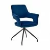 Hadley Dining Room Accent Chair in Blue Velvet with Black Finish 04 - Hadley Dining Room Accent Chair in Blue Velvet with Black Finish 04