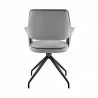 Hadley Dining Room Accent Chair in Gray Velvet with Black Finish 03 - Hadley Dining Room Accent Chair in Gray Velvet with Black Finish 03