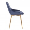 Heidi Blue Velvet Dining Accent Chair 03