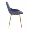 Heidi Blue Velvet Dining Accent Chair 03 - Heidi Blue Velvet Dining Accent Chair 03