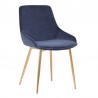 Heidi Blue Velvet Dining Accent Chair 05