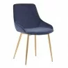 Heidi Blue Velvet Dining Accent Chair 05 - Heidi Blue Velvet Dining Accent Chair 05