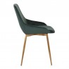 Heidi Green Velvet Dining Accent Chair 03