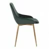 Heidi Green Velvet Dining Accent Chair 03 - Heidi Green Velvet Dining Accent Chair 03