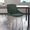 Heidi Green Velvet Dining Accent Chair - Heidi Green Velvet Dining Accent Chair