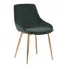 Heidi Green Velvet Dining Accent Chair 01