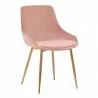 Heidi Blush Velvet Dining Accent Chair 1 - Heidi Blush Velvet Dining Accent Chair 1
