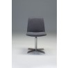 Thompson Swivel Lounge Chair - Dark Grey - Front