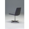 Thompson Swivel Lounge Chair - Dark Grey - Back Angled