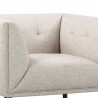 Armen Living Hudson Mid-Century Button-Tufted Chair In Linen And Walnut Legs 4