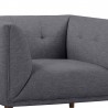Armen Living Hudson Mid-Century Button-Tufted Chair In Linen And Walnut Legs 10