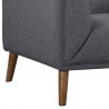 Armen Living Hudson Mid-Century Button-Tufted Chair In Linen And Walnut Legs 11
