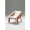 Yumi Lounge Chair White - Stacked