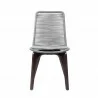 Armen Living Island Outdoor Dark Eucalyptus Wood And Silver Rope Dining Chairs 5 - Armen Living Island Outdoor Dark Eucalyptus Wood And Silver Rope Dining Chairs 5