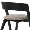 Armen Living Jackie Mid-Century Upholstered Dining Chairs in Black finish - Set of 2 06