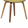 Jaguar Mid-Century Dining Chair in Walnut Wood and Green Fabric 02 - Jaguar Mid-Century Dining Chair in Walnut Wood and Green Fabric 02
