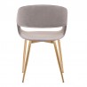 Jocelyn Mid-Century Gray Dining Accent Chair with Gold Metal Legs 04