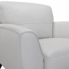 Armen Living Jedd Contemporary Chair In Genuine Leather With Brown Wood Legs 8
