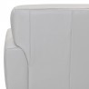 Armen Living Jedd Contemporary Chair In Genuine Leather With Brown Wood Legs 11
