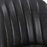 Armen Living Journey Swivel Brown Onyx Faux Leather and American Grey Wood Bar Stool
