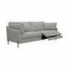 Armen Living Juliett 80" Modern Gray Fabric Power Reclining Sofa Side - Armen Living Juliett 80" Modern Gray Fabric Power Reclining Sofa Side