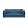 Armen Living Juliett 80" Modern Blue Fabric Power Reclining Sofa Front
