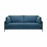 Armen Living Juliett 80" Modern Blue Fabric Power Reclining Sofa Front - Armen Living Juliett 80" Modern Blue Fabric Power Reclining Sofa Front