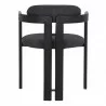 Armen Living Jazmin Contemporary Dining Chair In Black Brushed Wood Finish And Charcoal Fabric - Set of 2 05 - Armen Living Jazmin Contemporary Dining Chair In Black Brushed Wood Finish And Charcoal Fabric - Set of 2 05