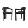 Armen Living Jazmin Contemporary Dining Chair In Black Brushed Wood Finish And Charcoal Fabric - Set of 2 01 - Armen Living Jazmin Contemporary Dining Chair In Black Brushed Wood Finish And Charcoal Fabric - Set of 2 01