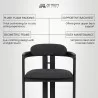 Armen Living Jazmin Contemporary Dining Chair In Black Brushed Wood Finish And Charcoal Fabric - Set of 2 07 - Armen Living Jazmin Contemporary Dining Chair In Black Brushed Wood Finish And Charcoal Fabric - Set of 2 07