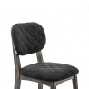 Katelyn Midnight Open Back Dining Chair - Seat Close-Up