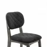 Katelyn Midnight Open Back Dining Chair - Seat Close-Up - Katelyn Midnight Open Back Dining Chair - Seat Close-Up