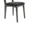 Katelyn Midnight Open Back Dining Chair - Leg Close-Up