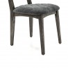 Katelyn River Open Back Dining Chair - Leg Close-Up