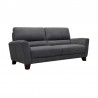 Armen Living Kester 81" Square Dark Gray Arm Fabric Sofa Side