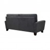 Armen Living Kester 81" Square Dark Gray Arm Fabric Sofa Back