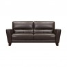 Armen Living Kester 81" Square Espresso Arm Fabric Sofa Front