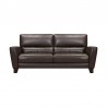 Armen Living Kester 81" Square Espresso Arm Fabric Sofa Front