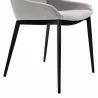 Armen Living Kenna Modern Dining Chair In Matte Black Finish and Gray Fabric - Set of 2 06 - Armen Living Kenna Modern Dining Chair In Matte Black Finish and Gray Fabric - Set of 2 06