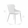 Armen Living Kenna Modern Dining Chair In Matte Black Finish and Gray Fabric - Set of 2 09 - Armen Living Kenna Modern Dining Chair In Matte Black Finish and Gray Fabric - Set of 2 09