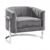 Armen Living Kamila Contemporary Accent Chair Grey 001