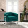Armen Living Kamila Contemporary Accent Chair Green