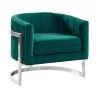 Armen Living Kamila Contemporary Accent Chair Green 001