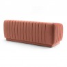 Armen Living Kinsley Blush Modern Velvet Sofa Back