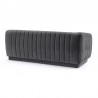Armen Living Kinsley Dark Gray Modern Velvet Sofa Back