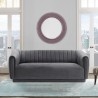 Armen Living Kinsley Dark Gray Modern Velvet Sofa