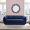 Armen Living Kinsley Navy Blue Modern Velvet Sofa