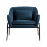Karen Blue Velvet Modern Accent Chair 003