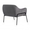 Karen Gray Velvet Modern Accent Chair 004